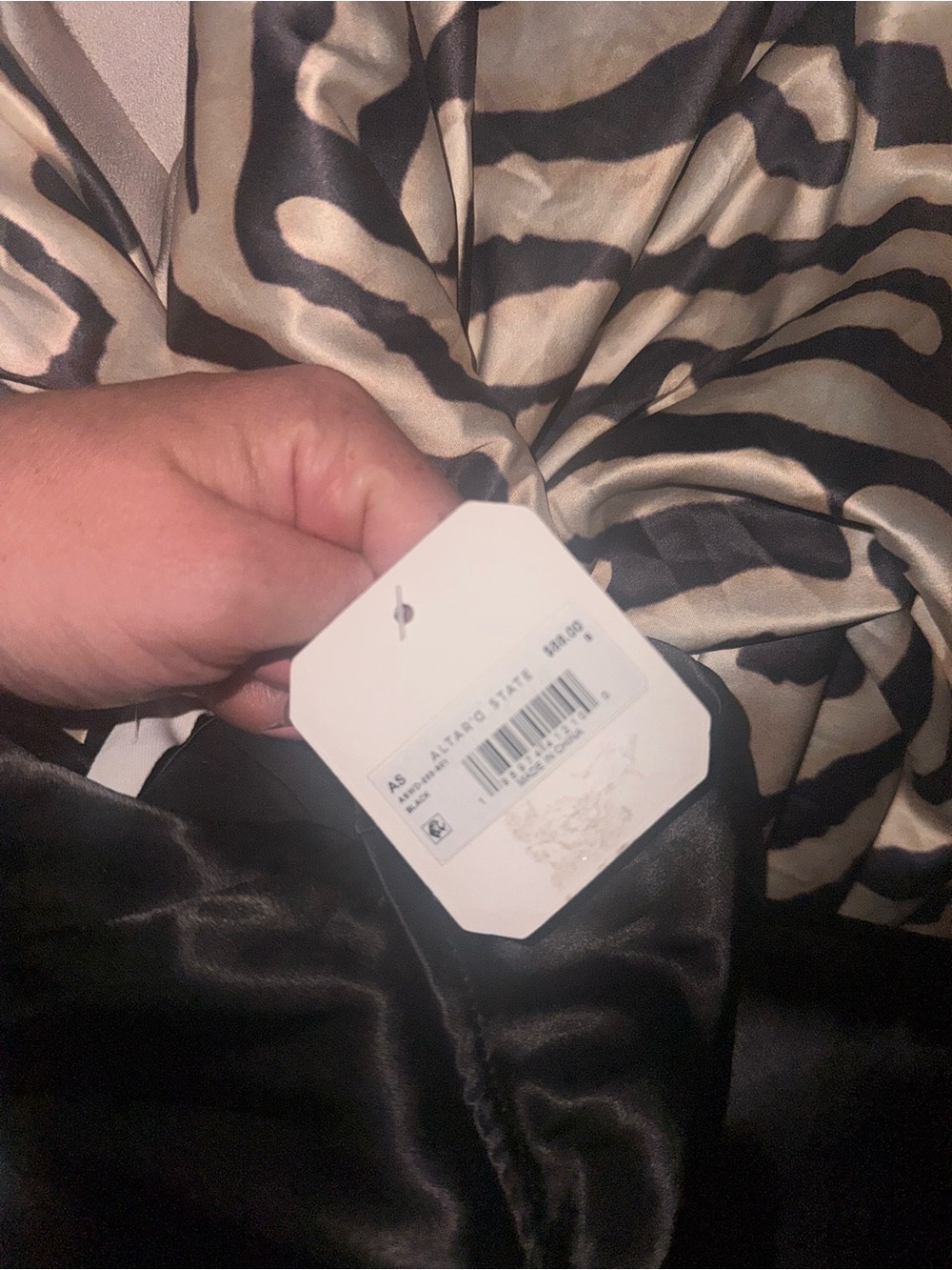 Altar'd State Black Strapless Twist Cutout Satin Midi Dress - Picture 4 of 4